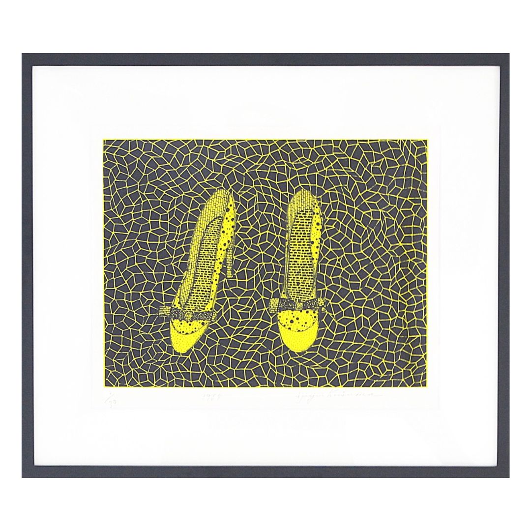 奈良美智、草間彌生 アートポスターコラボ (水玉) 靴 NIKE ナイキ 草間彌生 「靴」 - ARToRIDe アートライド